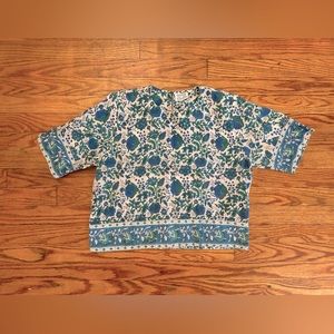 J.Crew women’s block print shirt
